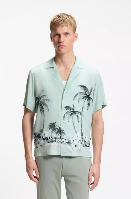 Chemise Regular Fit avec maxi imprimé