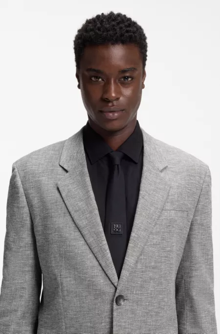 Modern-Fit Zweiteiler aus Sharkskin-Gewebe