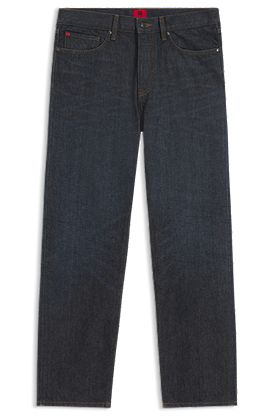 HUGO x RB regular-fit jeans in blue denim