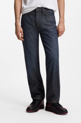 x RB regular-fit jeans in blue denim