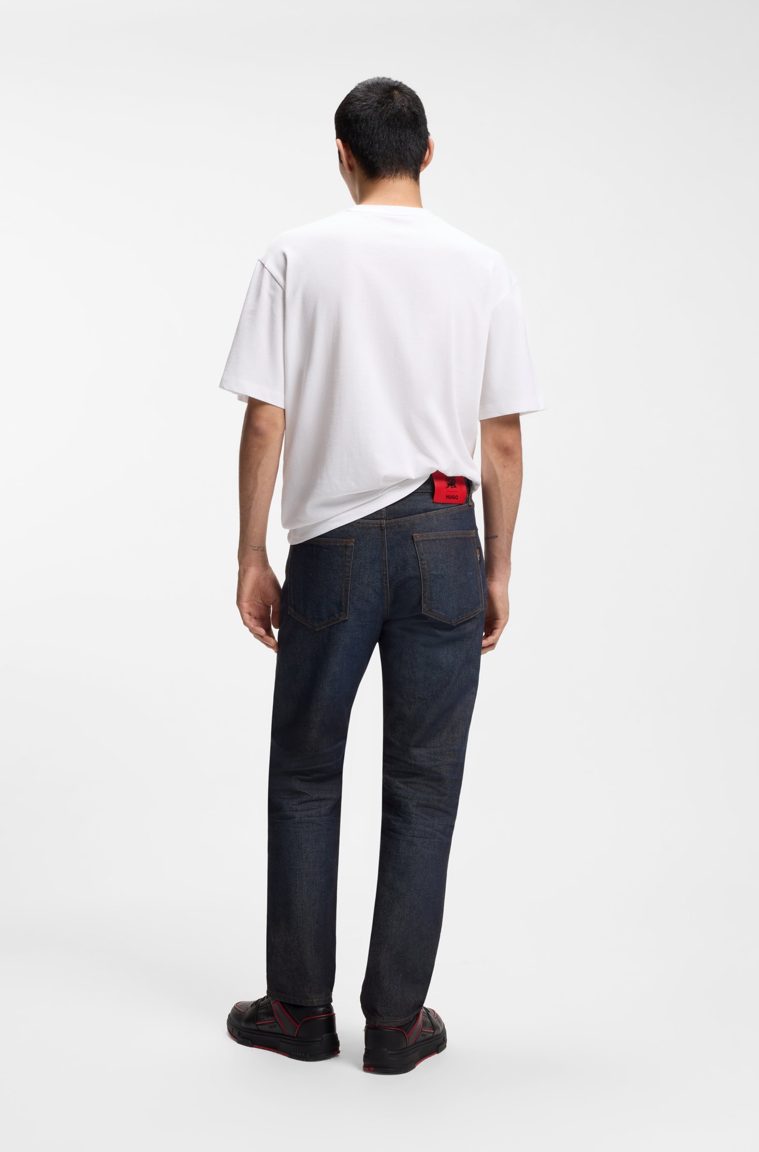 Hugo x RB regular-fit jeans in blue denim herr – bild 2