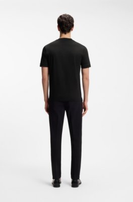 Mercerised-cotton slim-fit T-shirt with contrast tipping 3