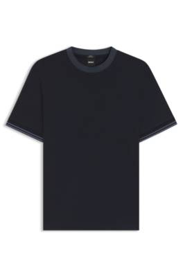 Mercerised-cotton slim-fit T-shirt with contrast tipping 4