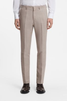 Three-piece extra-slim-fit suit, Light Brown