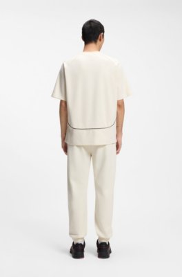 Hugo x RB cotton-blend T-shirt with contrast piping herr – bild 3