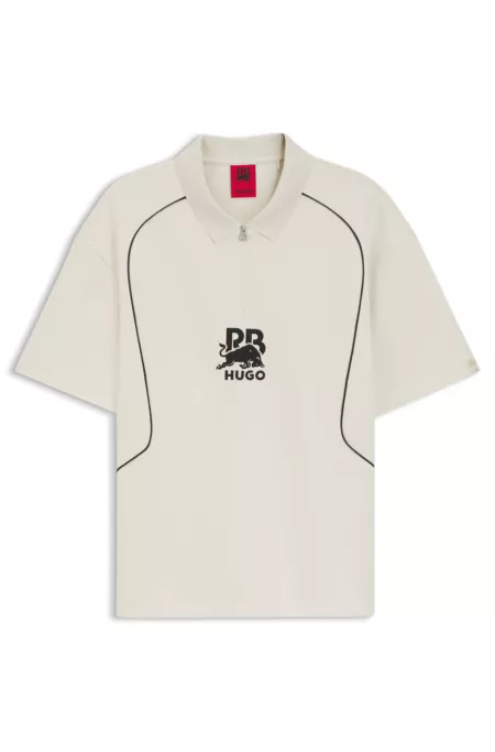 HUGO x RB polo shirt with bull motif