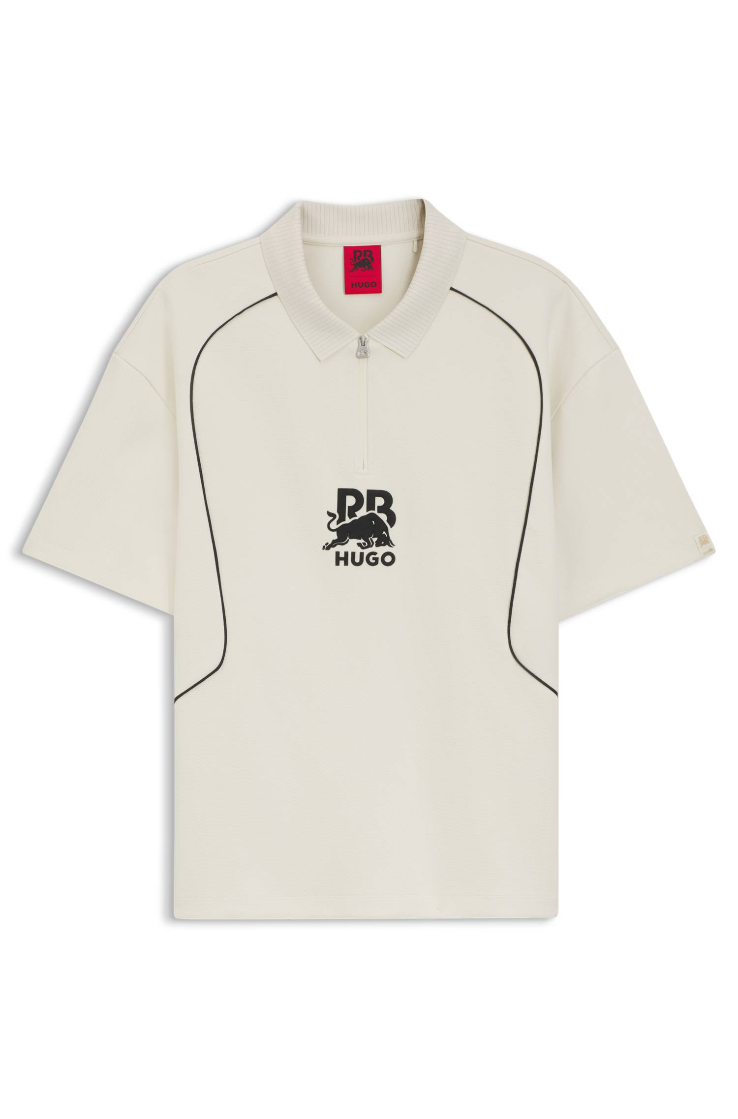 Hugo x RB polo shirt with bull motif pikéer herr – bild 4