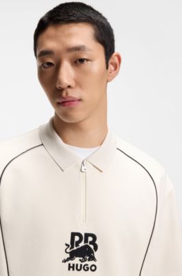 HUGO x RB 불 모티프 폴로 셔츠, 내추럴
