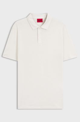 Slim-Fit Poloshirt, Natur