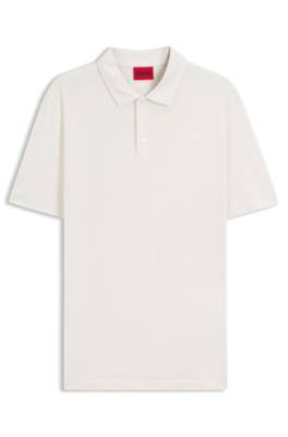Slim-fit polo shirt in slub interlock 4