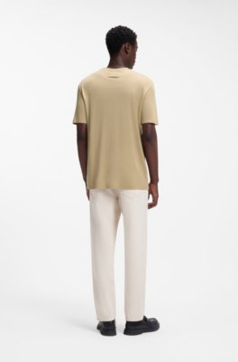 Hugo Slim-fit T-shirt in slub interlock herr – bild 3