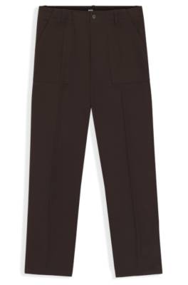 Relaxed-fit trousers in cotton twill 1