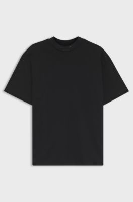 Porsche x BOSS relaxed-fit T-shirt with logo collar, Black