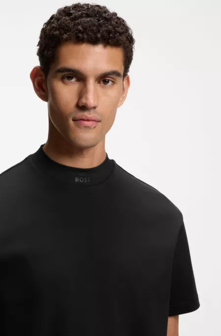 Porsche x BOSS relaxed-fit T-shirt with logo collar