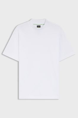 Porsche x BOSS relaxed-fit T-shirt with logo collar, White