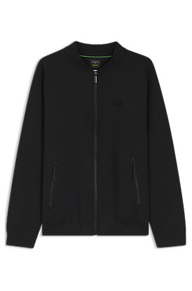 Porsche x BOSS zip-up sweatshirt with embossed artwork