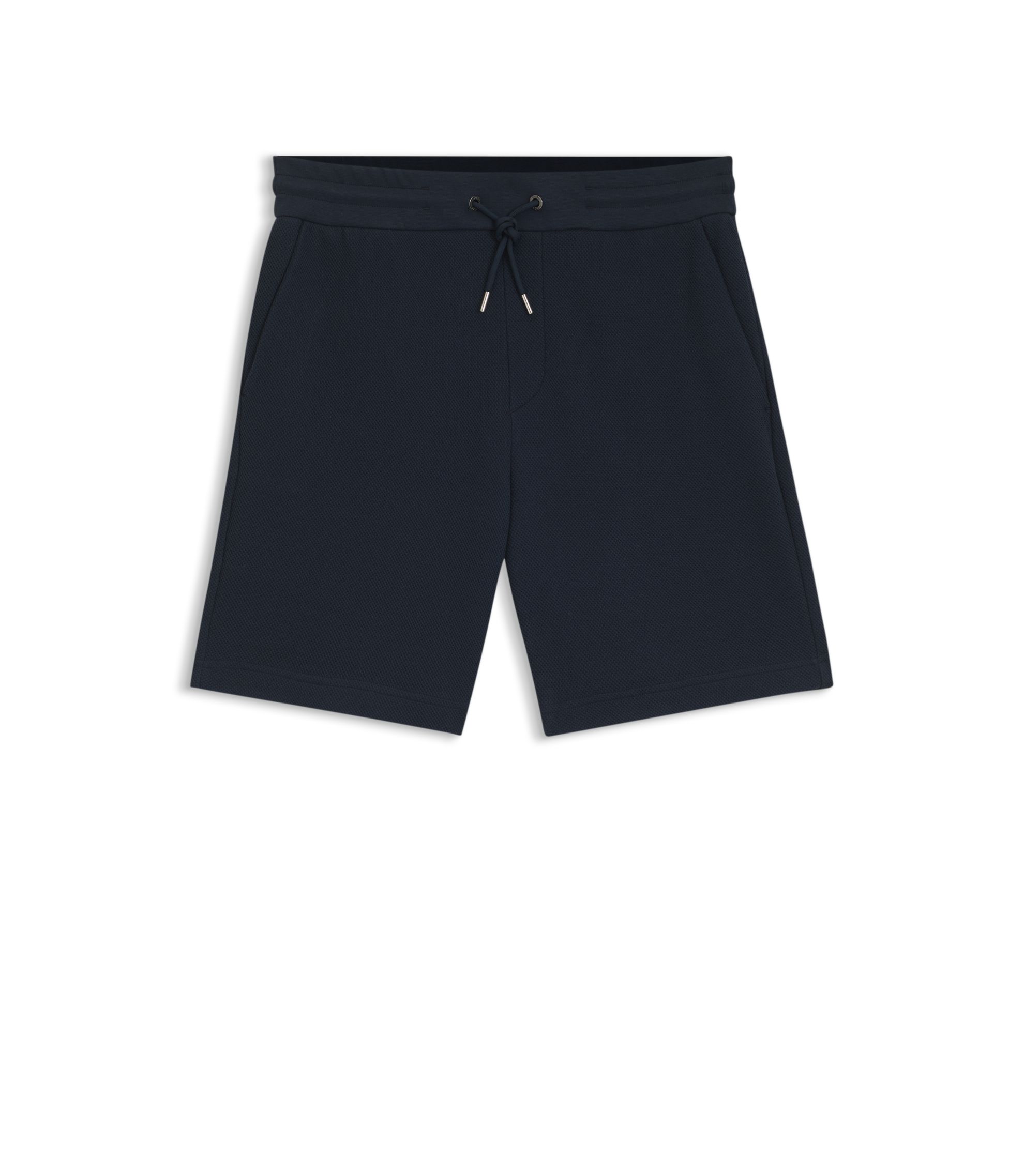 Strukturierte Baumwoll-Shorts mit Kordelzug