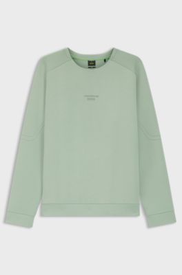 Porsche x BOSS sweatshirt with reflective logo, Light Green