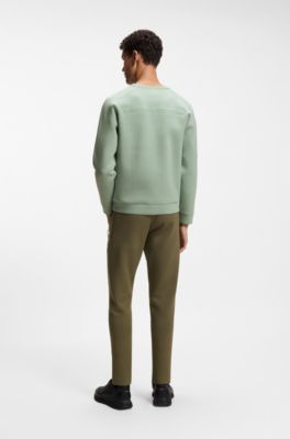 Porsche x BOSS sweatshirt with reflective logo, Light Green