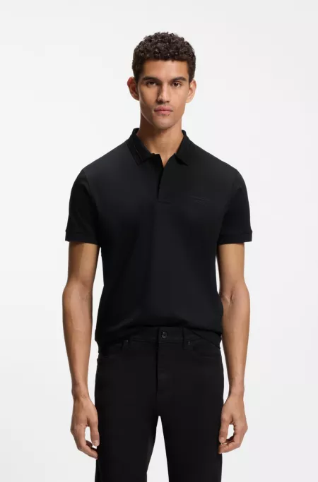 Porsche x BOSS polo shirt in mercerised cotton