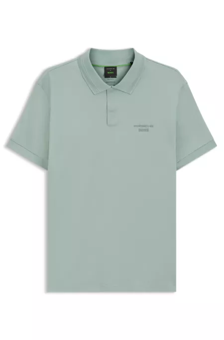 Porsche x BOSS polo shirt in mercerised cotton