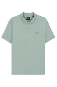 Porsche x BOSS polo shirt in mercerised cotton, Petrol
