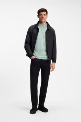 Porsche x BOSS polo shirt in mercerised cotton, Light Green