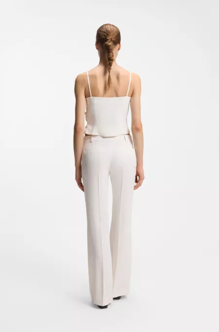 Regular-fit trousers with kick flare