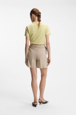 Hugo Relaxed-fit shorts in a pinstripe cotton blend dam – bild 2
