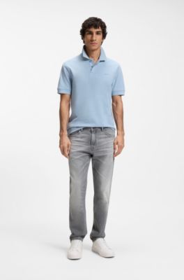 Maine regular-fit jeans in grey comfort-stretch denim, Grey