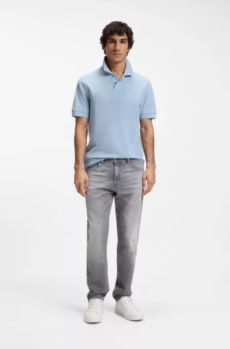 Maine regular-fit jeans in grey comfort-stretch denim