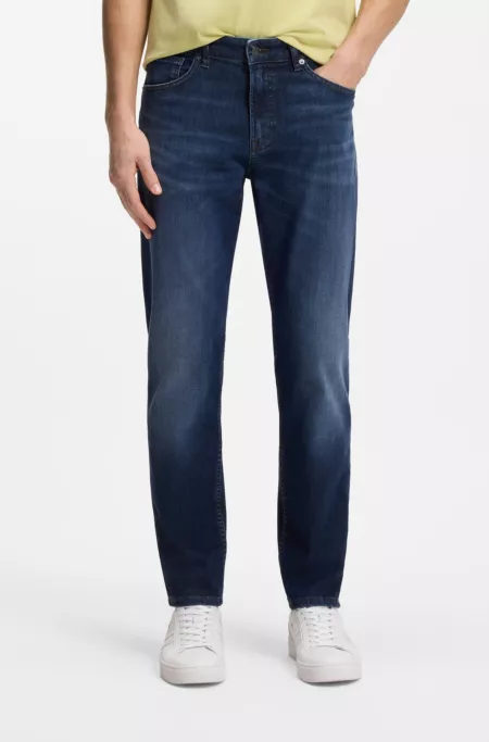 Maine regular-fit jeans in blue soft-motion denim