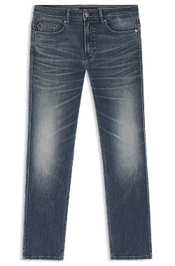 Delaware slim-fit jeans in blue-black stretch denim