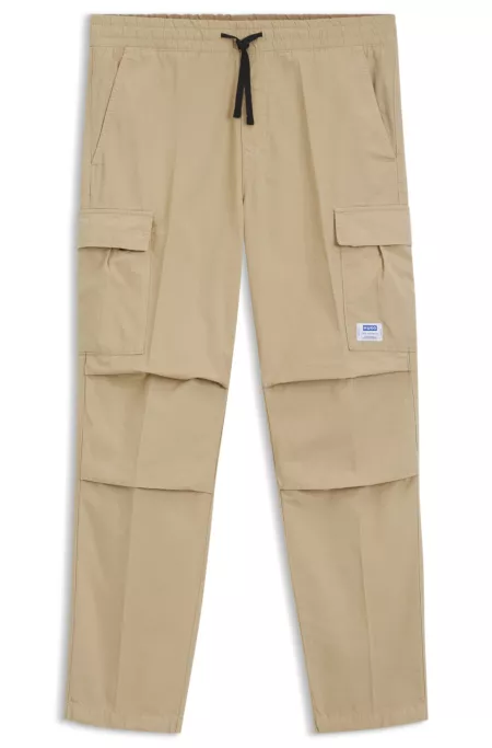 Relaxed-fit cargo trousers in cotton ripstop