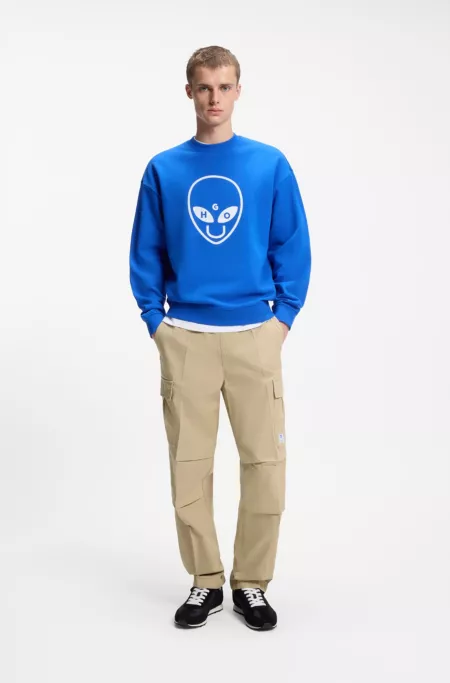 Relaxed-fit cargo trousers in cotton ripstop