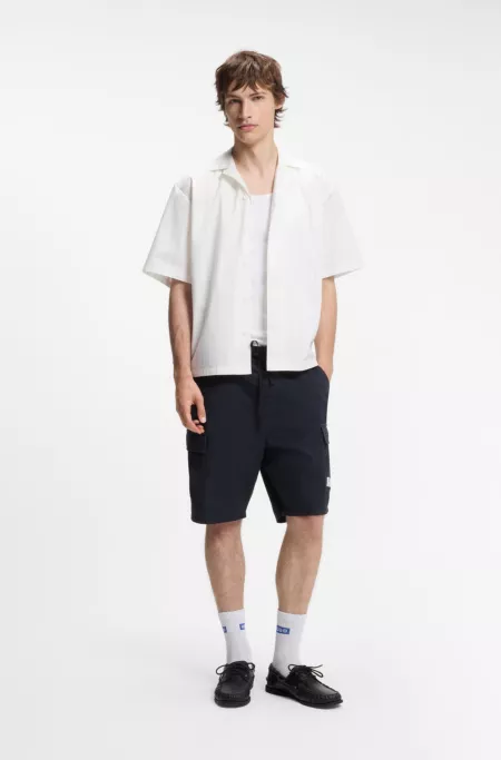 Relaxed-fit shorts in cotton ripstop