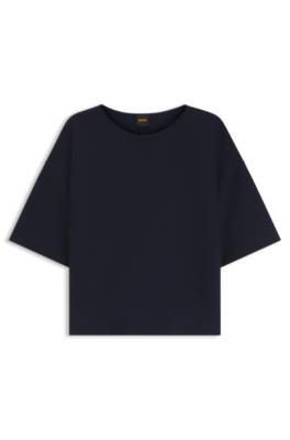Relaxed-fit sweater in cotton and virgin wool 1