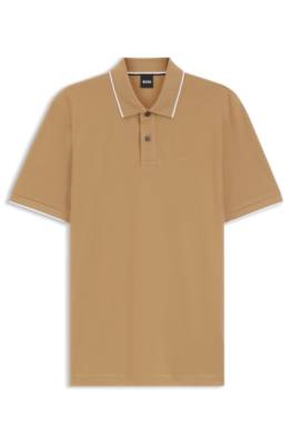 Cotton-piqué polo shirt with embroidered logo 1