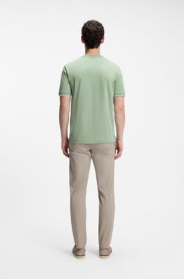 T-shirt in cotone con profili a contrasto ai fondi manica, Calce