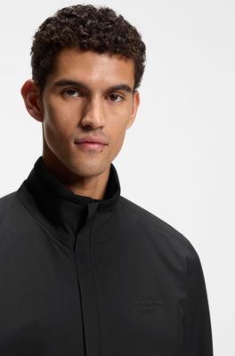 Porsche x BOSS water-repellent softshell jacket, Black