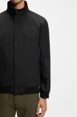 Porsche x BOSS water-repellent softshell jacket, Black