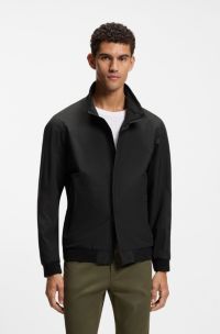 Porsche x BOSS water-repellent softshell jacket, Black