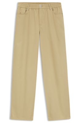 ベージュ リラックスフィットパンツ HUGO - リラックスフィットパンツ コットン - ベージュ