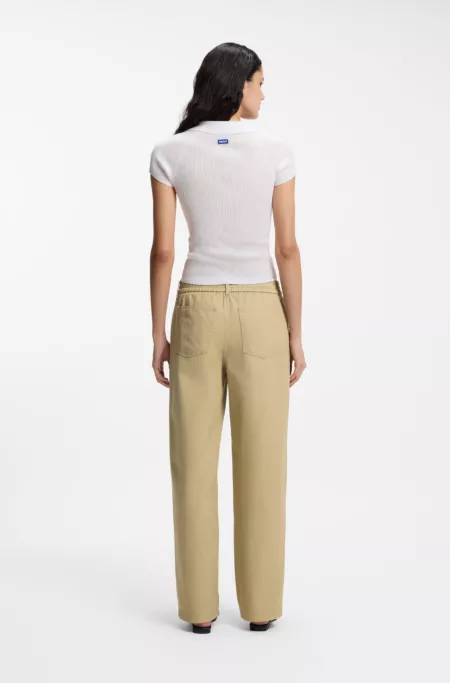 Relaxed-fit trousers in cotton