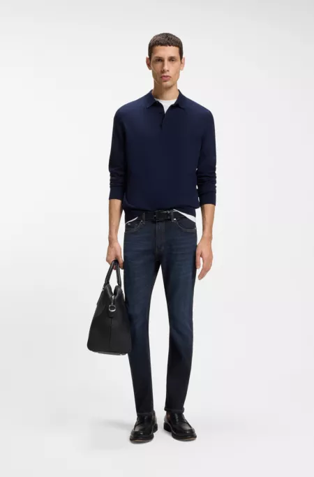 Delaware slim-fit jeans in blue comfort-stretch denim