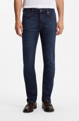 Vaqueros Delaware slim fit de c&oacute;modo tejido vaquero el&aacute;stico azul, Azul oscuro