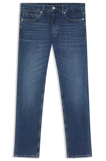 Delaware slim-fit jeans in blue soft-touch denim