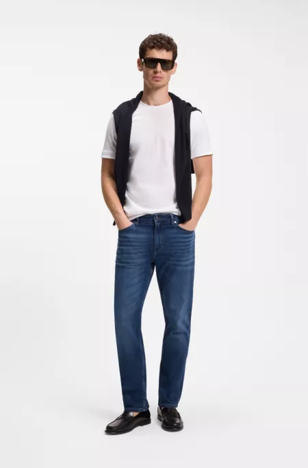 Maine regular-fit jeans in blue comfort-stretch denim