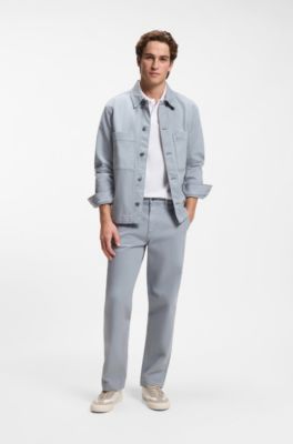 Regular-fit polo shirt in honeycomb-structured cotton piqu&eacute;, White