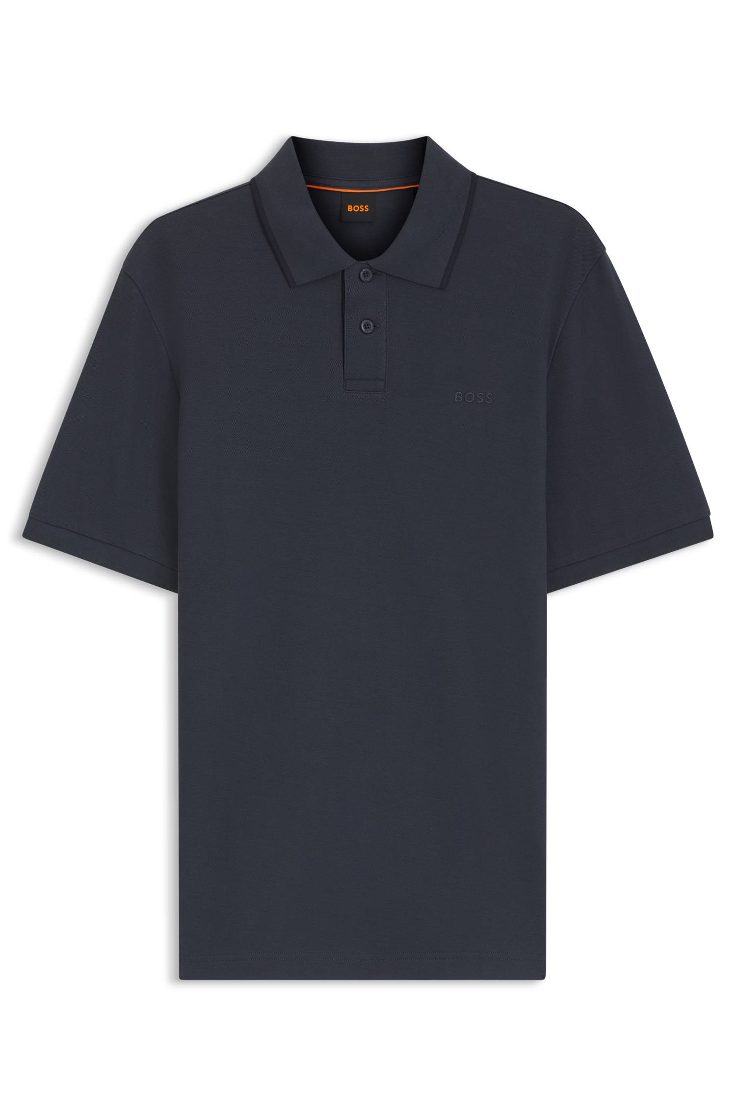 Boss Regular-fit polo shirt in honeycomb-structured cotton piqué pikéer herr – bild 4